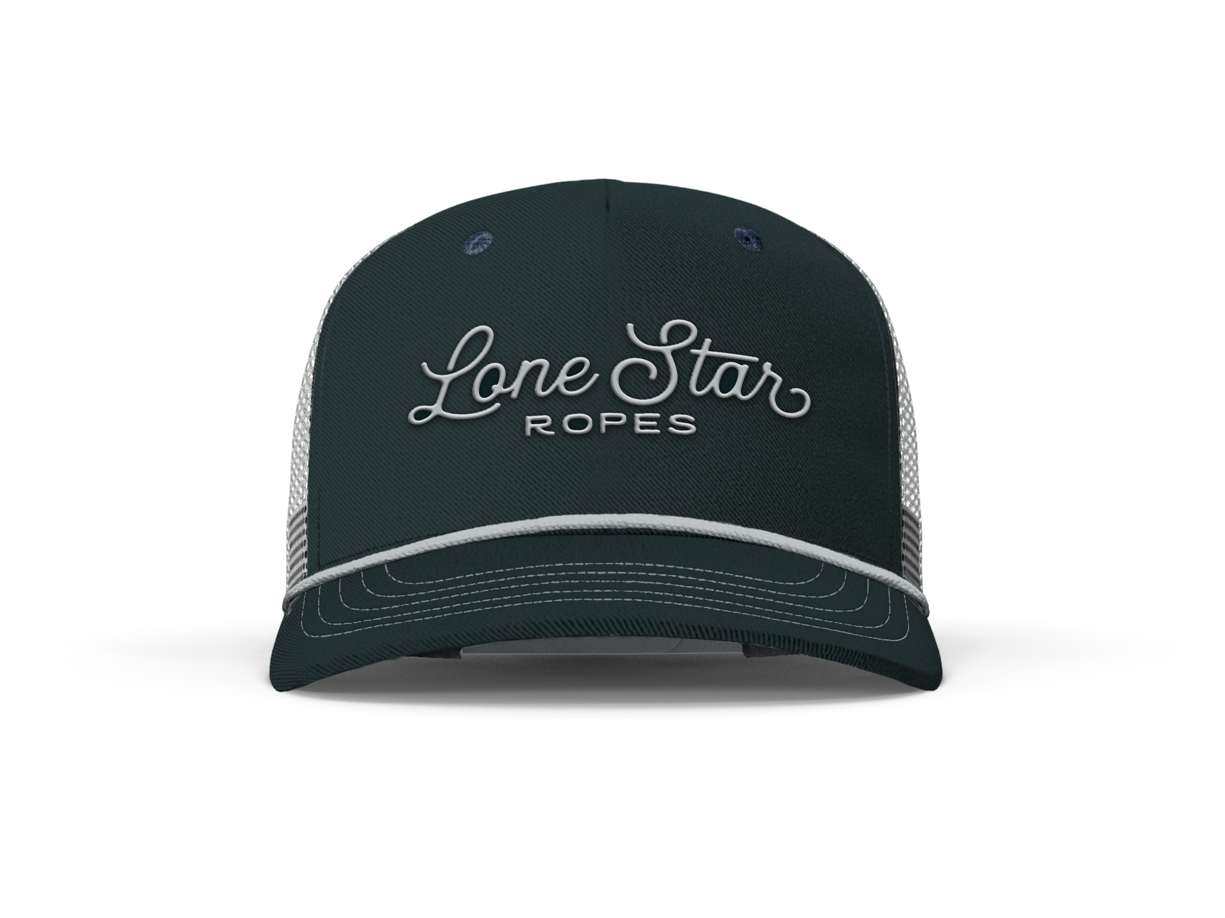 Lone Star Ropes Script Trucker Cap - Blue/Gray