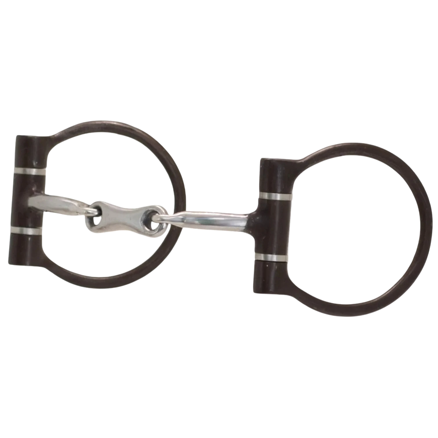 Lone Star Ropes Tyler Magnus dog bone dee bit with sweet iron mouthpiece, copper inlays, and antique finish rings.