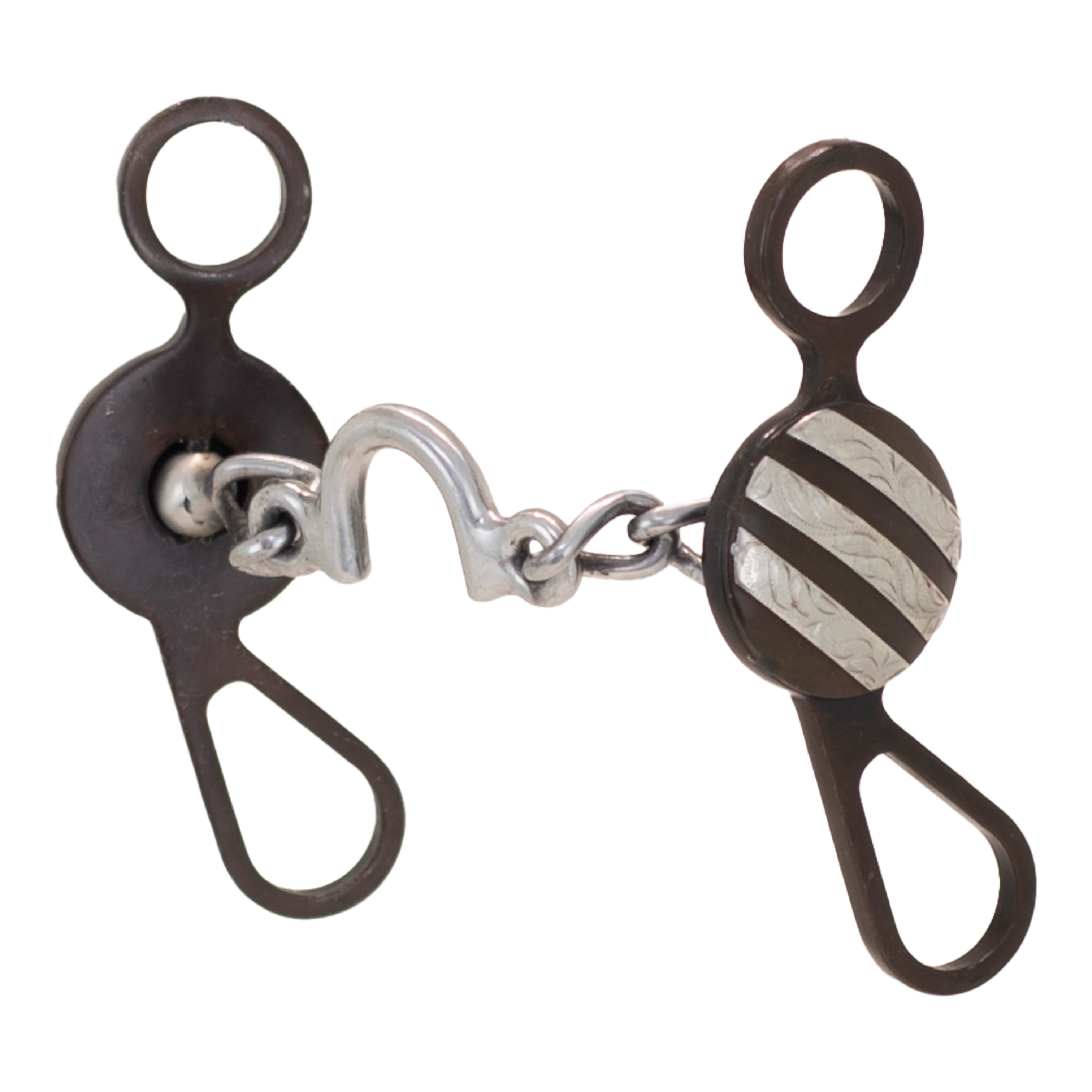 Tyler Magnus Short Concho Ported Chain Bit