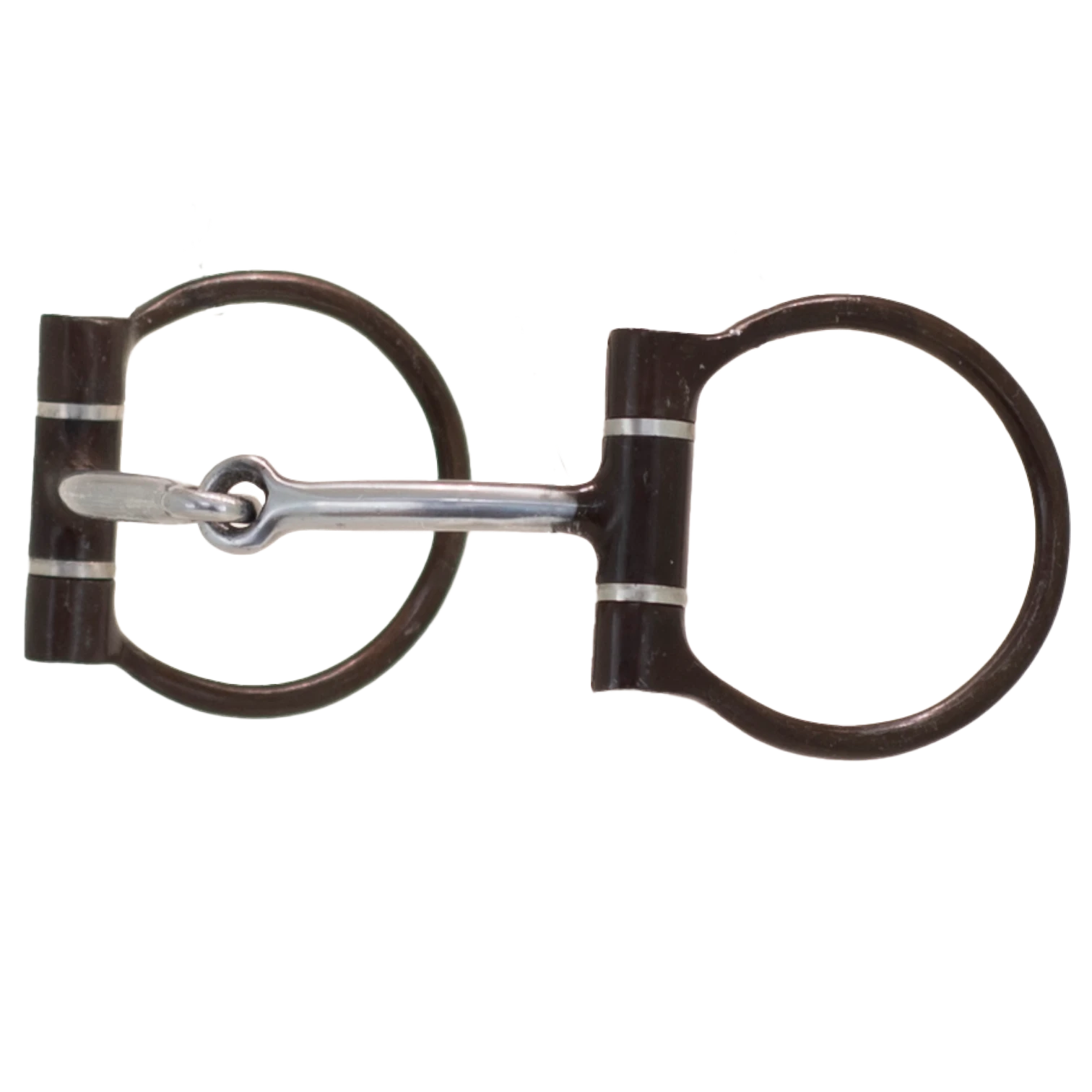 Lone Star Ropes Tyler Magnus snaffle dee bit with antique sweet iron mouthpiece, copper inlays, and 3-inch dee rings.
