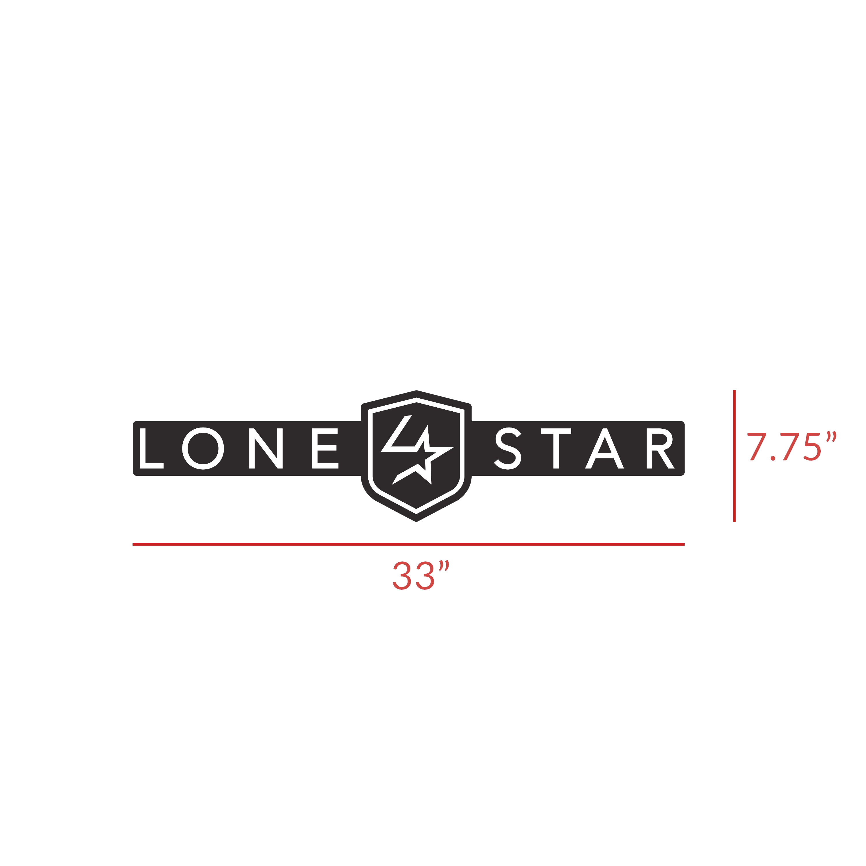 Lone Star Trailer Decal - Back